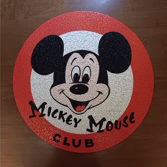 Vintage Springbok Mousekapuzzle Mickey Mouse Club Circular Jigsaw Puzzle - Picture 2 of 14